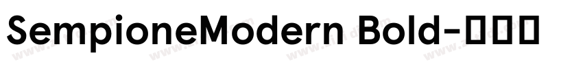 SempioneModern Bold字体转换